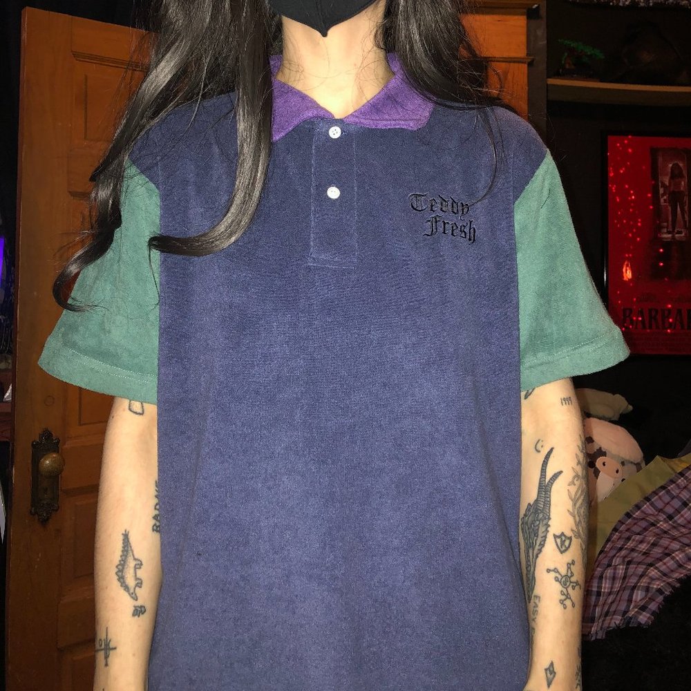 Teddy Fresh Retro Terry Cloth Polo - Unisex Size S
